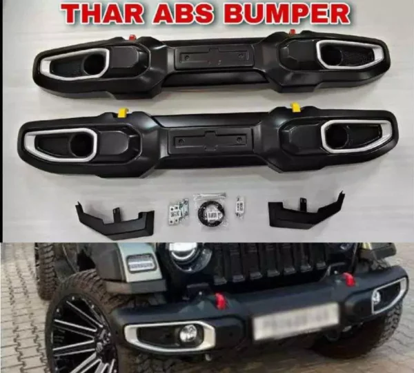 Thar – Wrangler Style Front ABS Bumper For Mahindra - Image 2